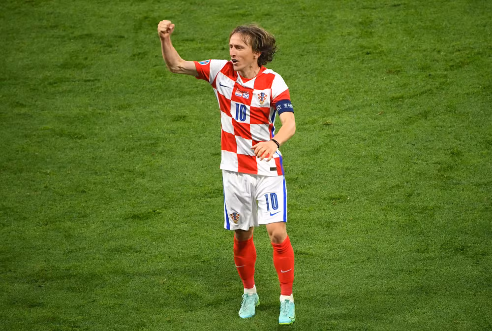Đối đầu Scotland, Luka Modric là cầu thủ chơi hay nhất của Croatia. (Ảnh: UEFA)