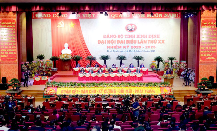 Đại hội Đảng bộ tỉnh Bình Định lần thứ 20, nhiệm kỳ 2020-2025. Khai mạc Đại hội Đảng bộ tỉnh Bình Định lần thứ 20 -0