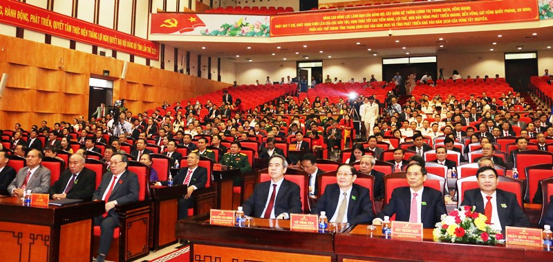 Các đại biểu dự Đại hội Đảng bộ tỉnh Đắk Nông lần thứ 12, nhiệm kỳ 2020 - 2025. Khai mạc Đại hội Đảng bộ tỉnh Đắk Nông lần thứ 12 -0
