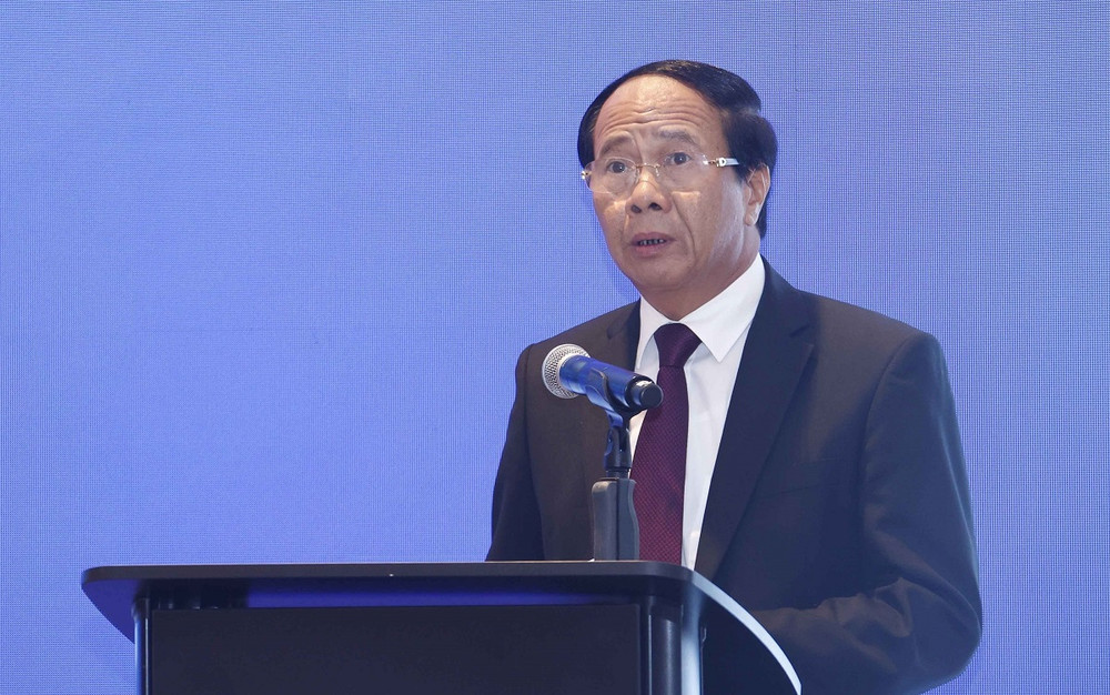 Phó Thủ tướng Lê Văn Thành phát biểu. (Ảnh: TTXVN) Chủ tịch Quốc hội dự Tọa đàm cấp cao Việt-Anh về kinh tế, thương mại -0