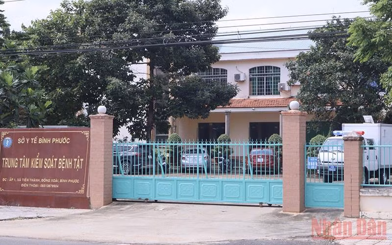 Trụ sở Trung tâm Kiểm soát bệnh tật tỉnh Bình Phước. 