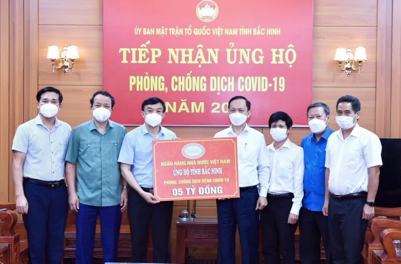 NHNN ủng hộ Bắc Ninh phòng, chống dịch Covid-19.