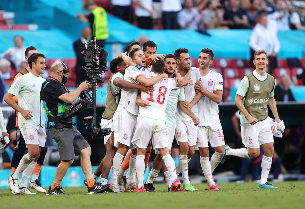 Hàng công Tây Ban Nha đang vào phom sau hai trận liền ghi được tới 10 bàn thắng. (Ảnh: UEFA) Thụy Sĩ - Tây Ban Nha: Chờ bất ngờ ở Saint Petersburg -0