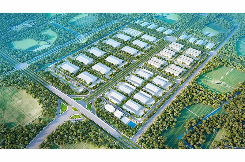 Phối cảnh KCN Thái Hà.