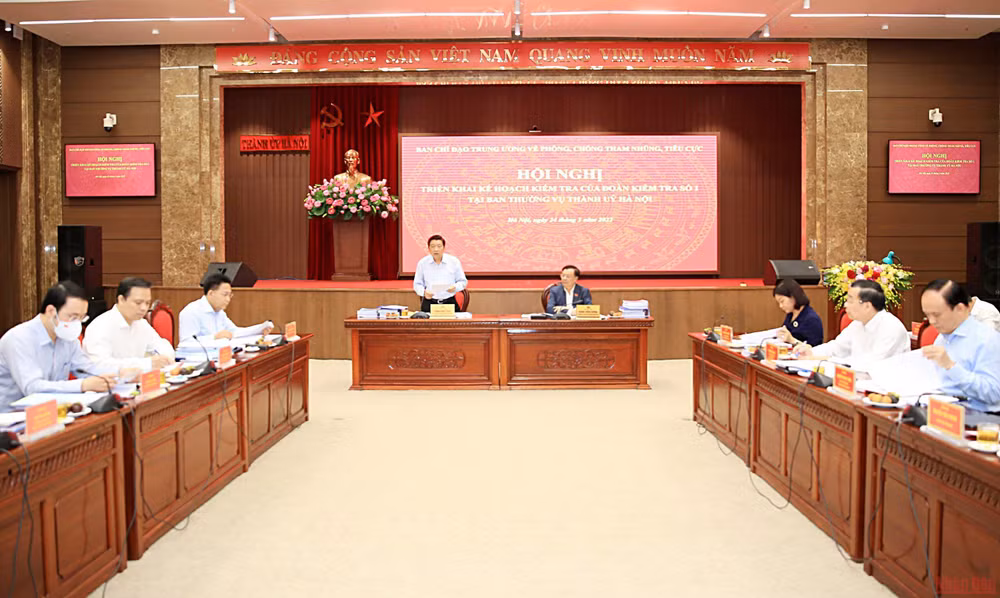 Quang cảnh buổi làm việc (Ảnh: Duy Linh)