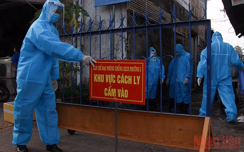 Nhiều ấp, khu vực có F0 được cách ly y tế.