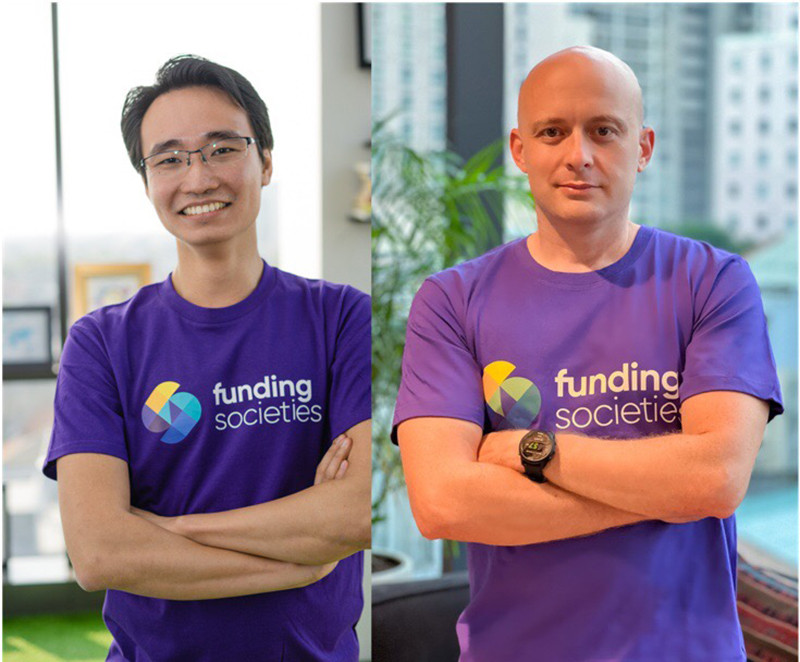Hai đồng sáng lập Funding Societies Reynold Wijaya và Kelvin Teo. VNG đầu tư 22,5 triệu USD vào Funding Societies -0