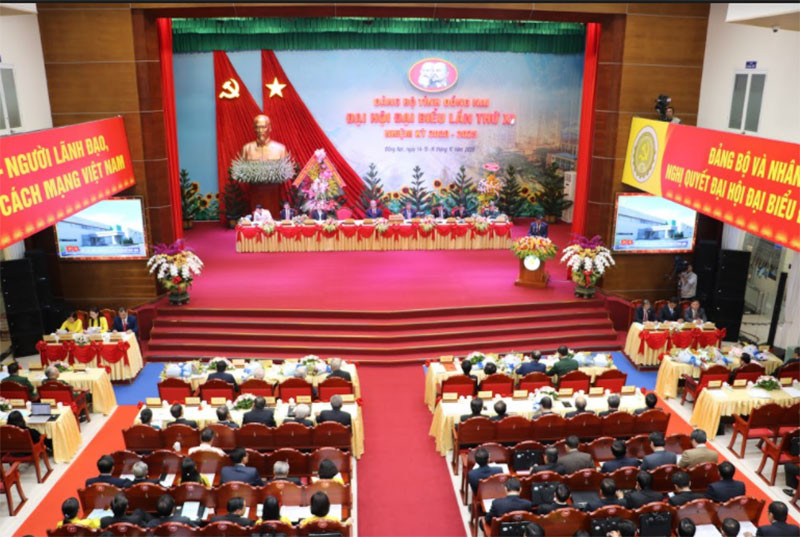 Toàn cảnh Đại hội. Khai mạc Đại hội Đảng bộ tỉnh Đồng Nai lần thứ 11 -0