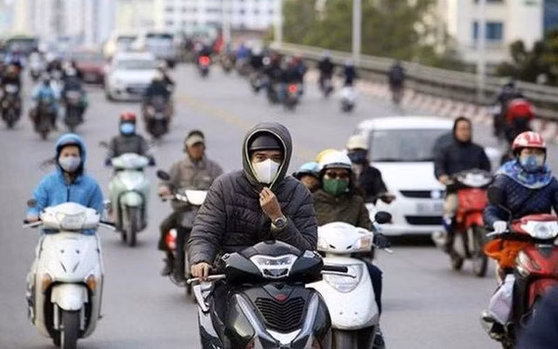 Khu vực Hà Nội có mưa vài nơi, trời rét với nhiệt độ thấp nhất 14-17 độ C. (Ảnh minh họa)