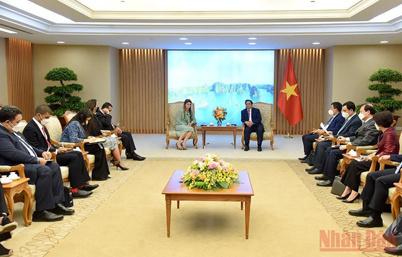 Quang cảnh buổi tiếp. Thúc đẩy quan hệ hợp tác nhiều mặt Việt Nam-Panama ngày càng thực chất, hiệu quả -0