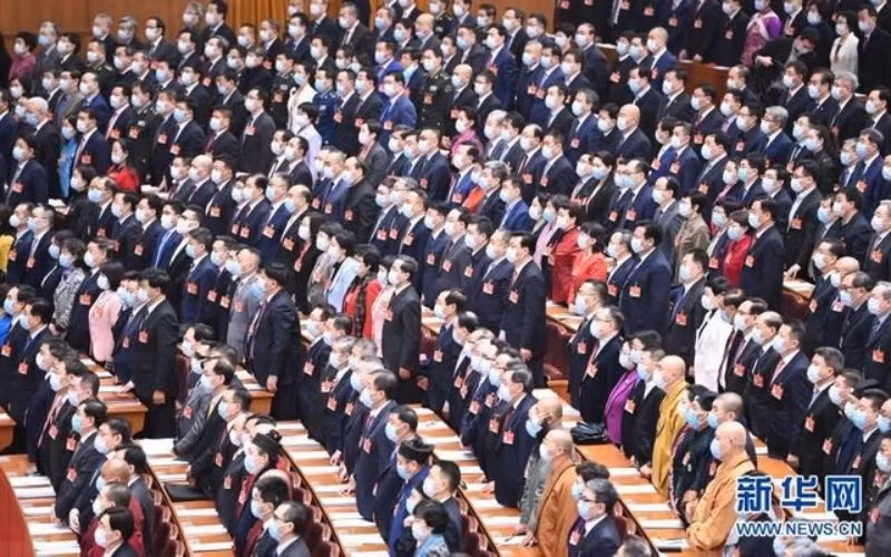 Lễ khai mạc Kỳ họp thứ tư Chính hiệp Trung Quốc khóa 13. (Ảnh: Tân Hoa xã)