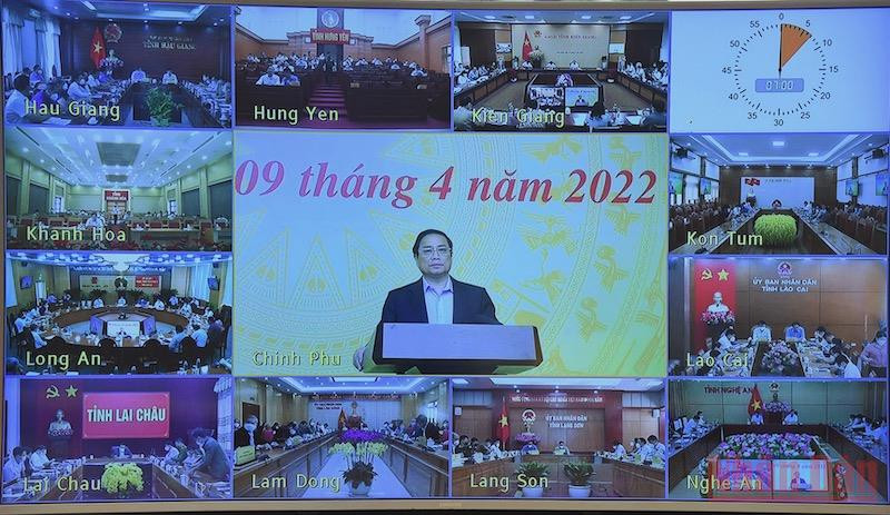 Quang cảnh cuộc họp trực tuyến. (Ảnh: TRẦN HẢI) Không được để bị động, bất ngờ trước mọi diễn biến của dịch bệnh Covid-19 -0