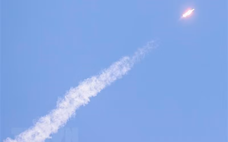 Tên lửa Nuri được phóng từ Trung tâm vũ trụ Naro ở thị trấn ven biển Goheung, miền nam Hàn Quốc. (Ảnh: Yonhap/TTXVN)