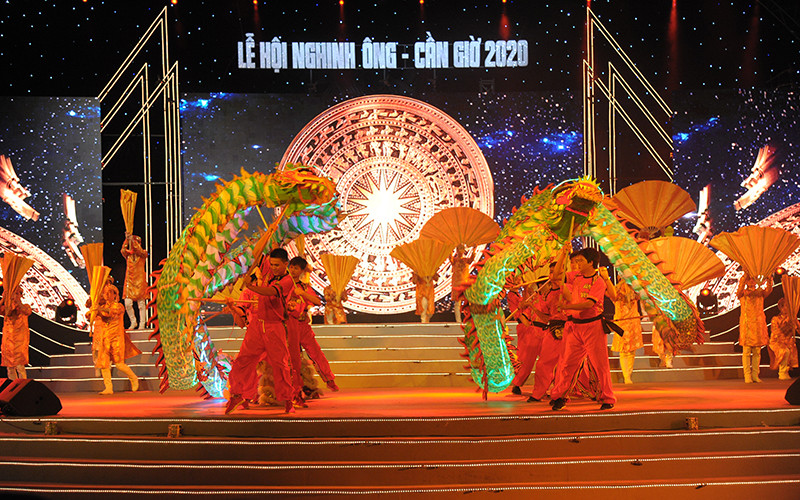 Chương trình nghệ thuật trong buổi lễ khai mạc.