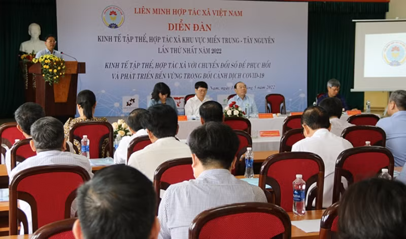 Diễn đàn kinh tế tập thể, hợp tác xã khu vực miền trung-Tây Nguyên năm 2022.