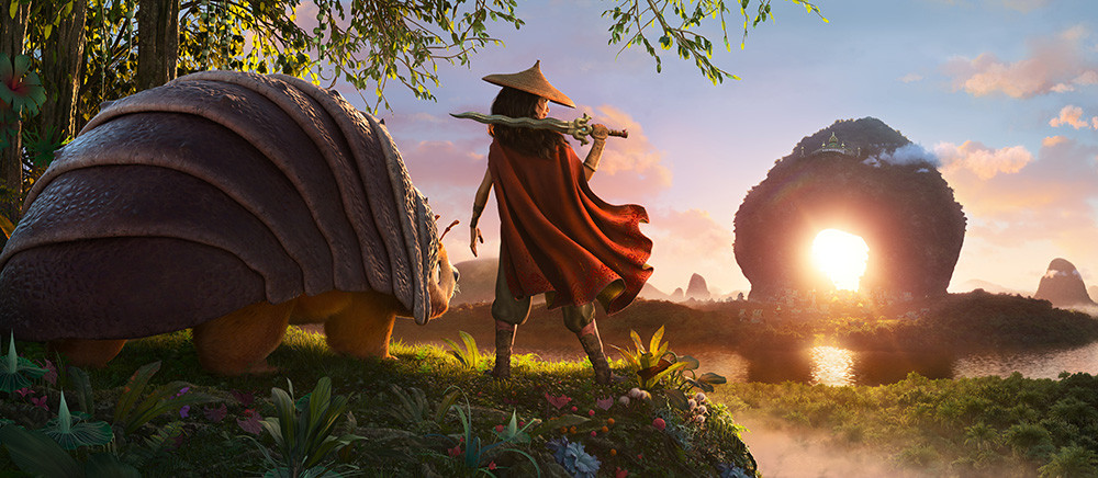 Vùng đất Long Tâm với núi non lô xô ngoài biển tựa Vịnh Hạ Long. Dấu ấn văn hóa Đông Nam Á trong phim Disney -0
