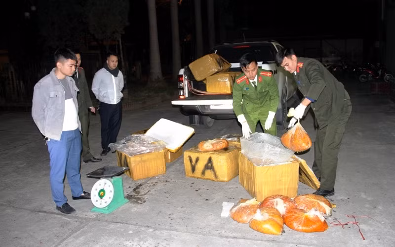 Công an TP Lào Cai bắt vụ buôn lậu hơn 500 kg trứng gà non nhập lậu qua biên giới.
