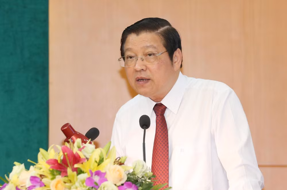 Đồng chí Phan Đình Trạc, Ủy viên Bộ Chính trị, Bí thư Trung ương Đảng, Trưởng Ban Nội chính Trung ương. Ảnh: Phương Hoa/TTXVN