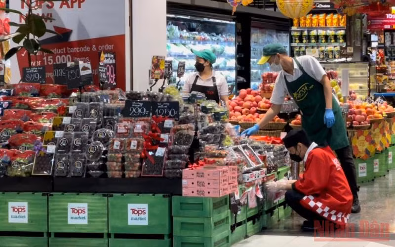 Xuất khẩu hoa quả của Thái Lan sang thị trường Trung Quốc và Trung Đông đạt trị giá 5,3 tỷ USD năm 2021. (Ảnh: Tuấn Anh)