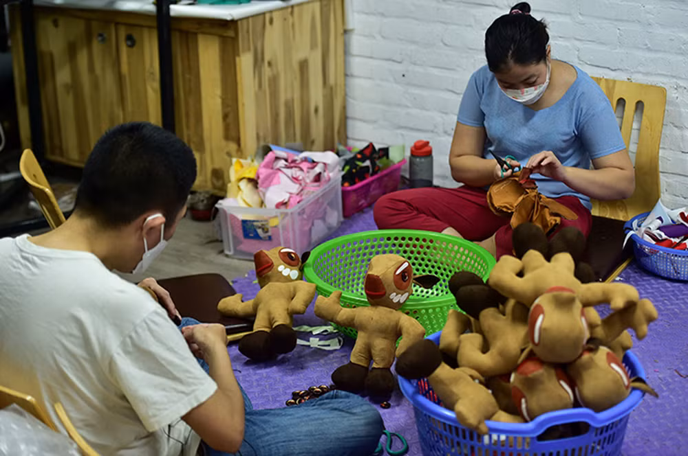 Hàng trăm chú Sao La nhồi bông đồng hành cùng SEA Games 31&nbsp; -5