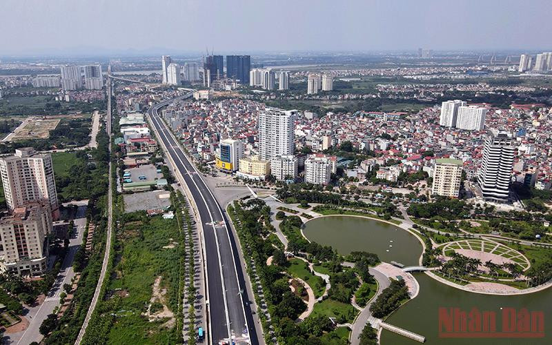 Một góc phía tây bắc của Thủ đô Hà Nội.