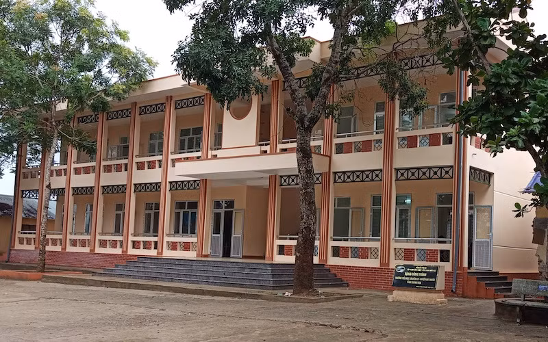 Đơn nguyên Trường tiểu học Điền Lư, huyện Bá Thước được Viettel tài trợ.