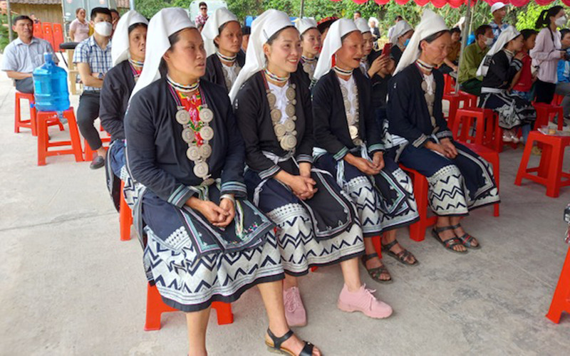 Đồng bào Dao Tiền, xóm Hoài Khao, xã Quang Thành, huyện Nguyên Bình (Cao Bằng). Khánh thành điểm ngắm cảnh trên đỉnh Phja Oắc và điểm du lịch cộng đồng Hoài Khao -0
