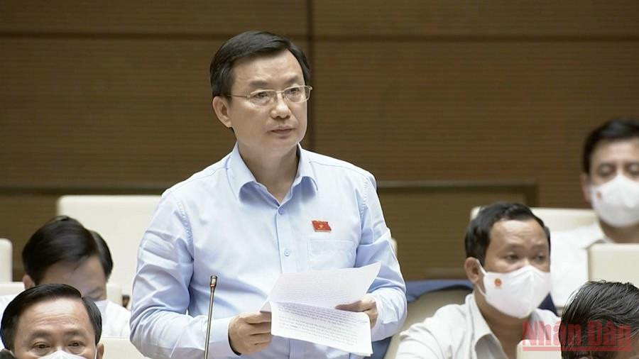 Ông Phạm Trọng Nhân, Phó Trưởng đoàn Đoàn đại biểu Quốc hội tỉnh Bình Dương. (Ảnh: TRỊNH BÌNH)