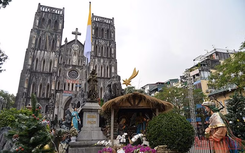 Nhà thờ Lớn Hà Nội. (Ảnh: Thủy Nguyên) 