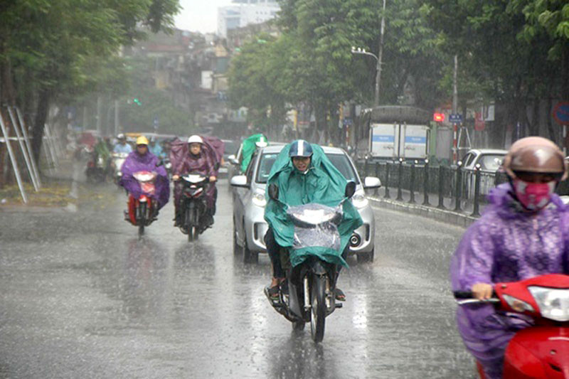 Không khí lạnh gây mưa rào và dông ở Bắc Bộ. (Ảnh minh họa)