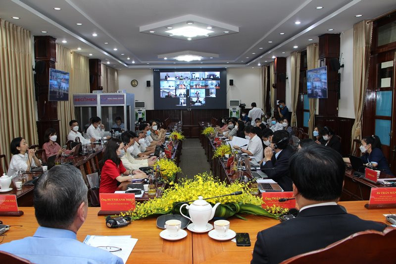 Toàn cảnh hội nghị tại điểm cầu Bình Phước.
