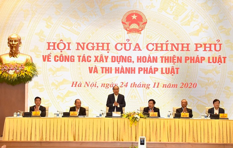 Thủ tướng chủ trì Hội nghị về công tác xây dựng, hoàn thiện pháp luật và thi hành pháp luật