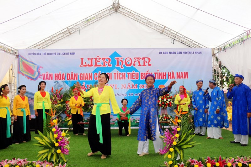 Tiết mục tham dự Liên hoan Văn hóa dân gian các di tích tiêu biểu tỉnh Hà Nam lần thứ 6. Liên hoan văn hóa dân gian các di tích tiêu biểu tỉnh Hà Nam -0