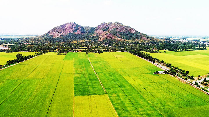 Toàn cảnh Khu di tích Óc Eo-Ba Thê.