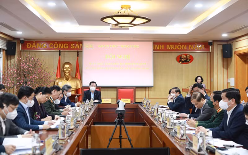 Đồng chí Trương Thị Mai phát biểu tại Hội nghị.