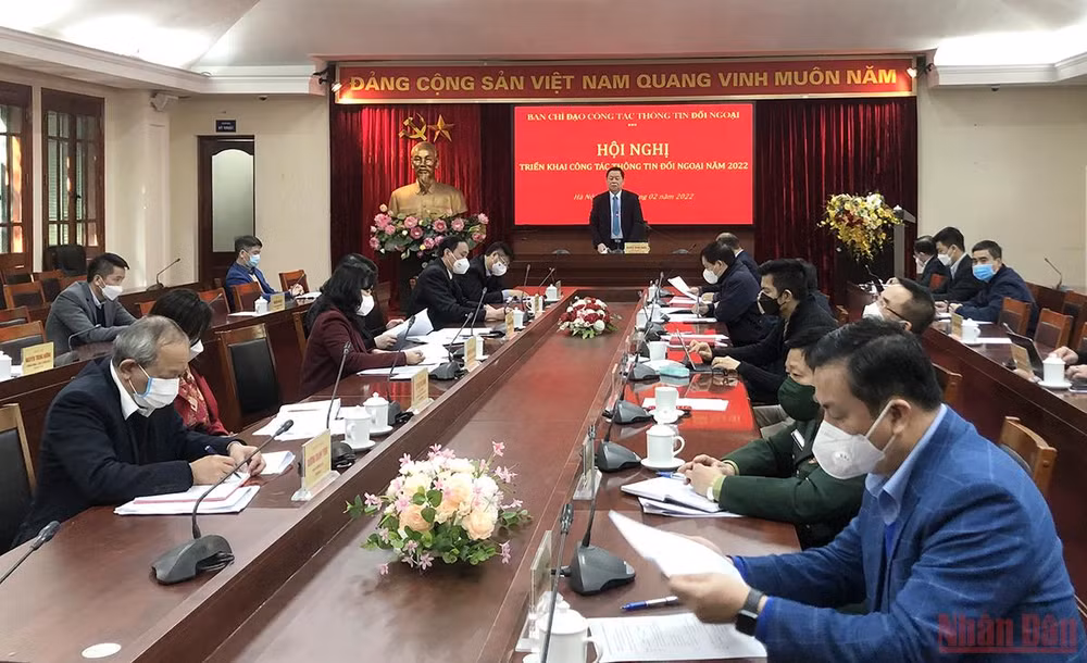 Hội nghị triển khai công tác thông tin đối ngoại năm 2022.