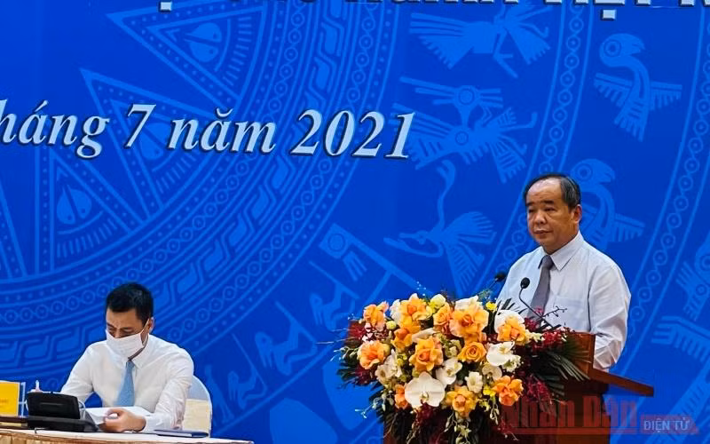 Chủ nhiệm Văn phòng Chủ tịch nước Lê Khánh Hải đọc Quyết định về đặc xá năm 2021.