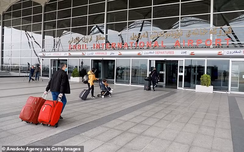 Sân bay quốc tế Erbil. (Ảnh: Anadolu Agency/Getty Images)