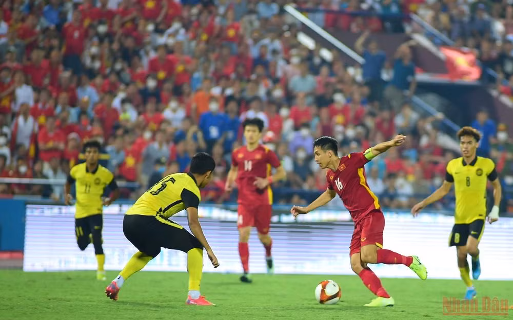 Đẳng cấp của U23 Việt Nam đã lên tiếng đúng lúc trước U23 Malaysia. (Ảnh: TRẦN HẢI)