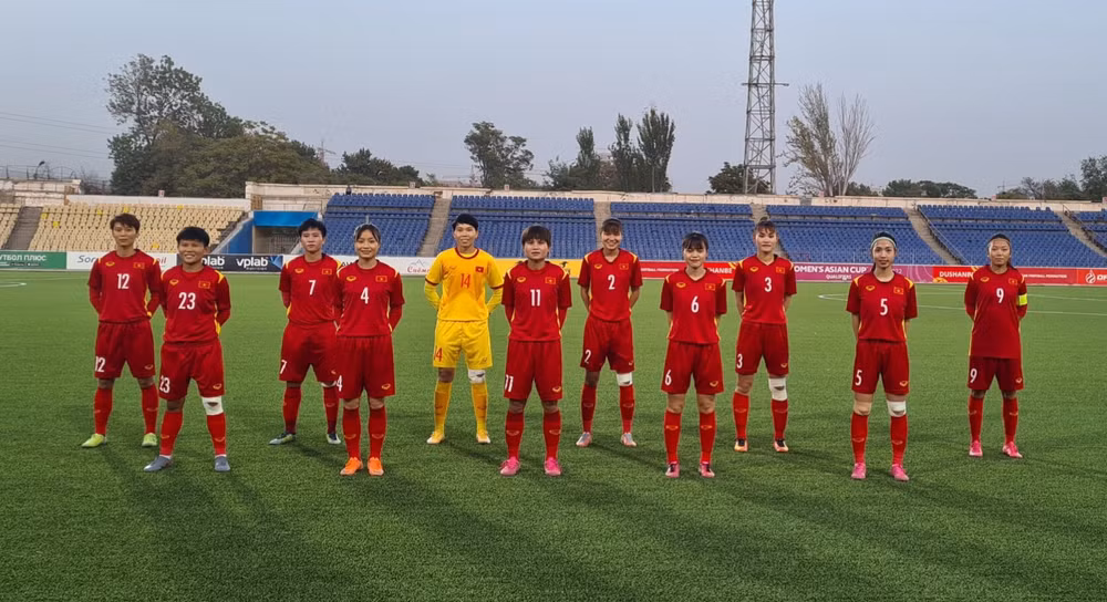 Đội tuyển nữ Việt Nam thắng 7-0 chủ nhà Tajikistan -0