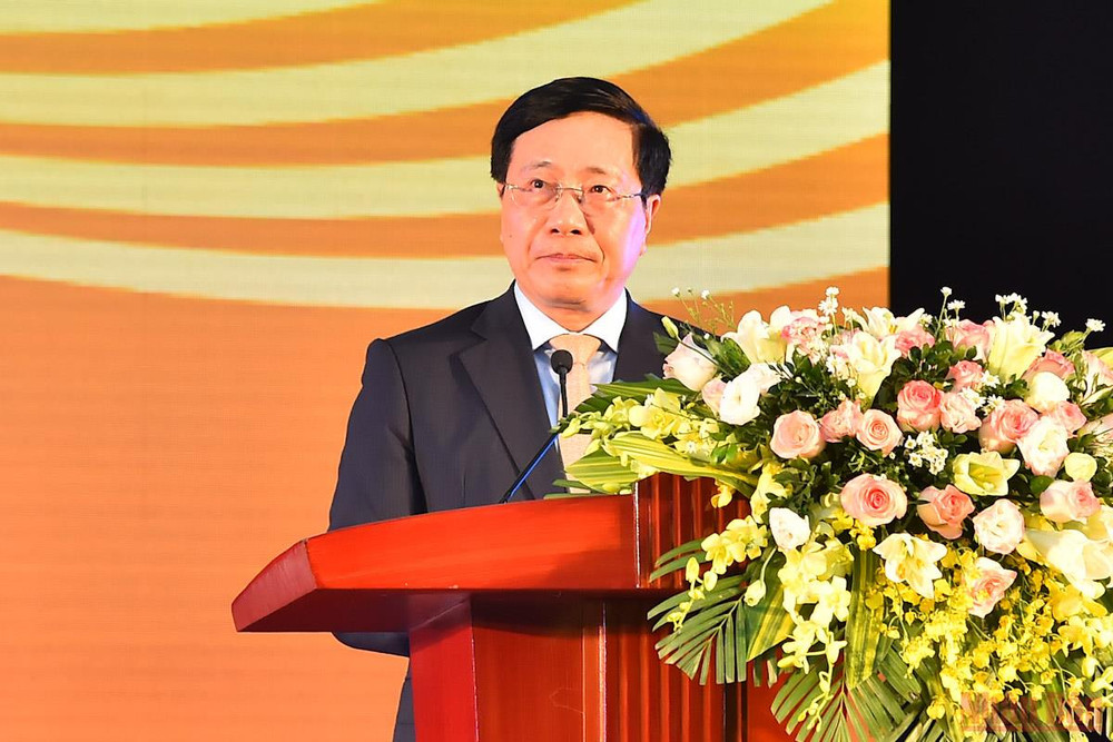 Phó Thủ tướng Thường trực Phạm Bình Minh phát biểu tại lễ xuất quân. (Ảnh: THỦY NGUYÊN) Đoàn Thể thao Việt Nam xuất quân dự SEA Games 31 -0