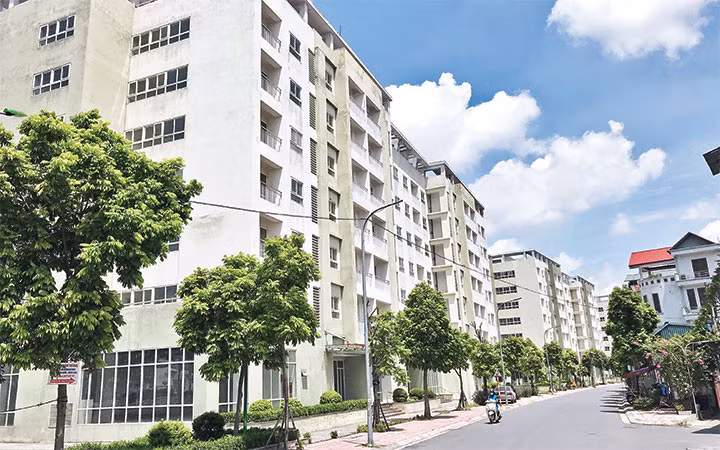 Dự án nhà ở tái định cư tại phường Thượng Thanh, quận Long Biên.