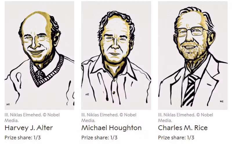 Chân dung của chủ nhân giải Nobel Y học năm 2020. (Nguồn: nobelprize.org)