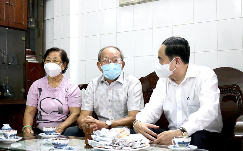 Phó Chủ tịch Thường trực Quốc hội Trần Thanh Mẫn thăm gia đình thương binh Nguyễn Thanh Hoàng, nguyên Giám đốc Công an tỉnh An Giang. Hoạt động của lãnh đạo Đảng, Nhà nước -0