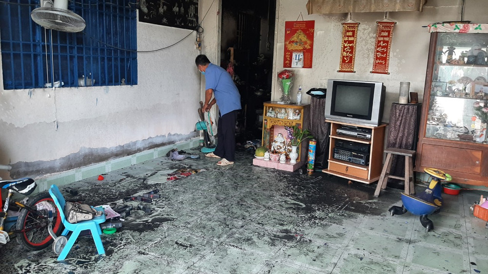 Ngôi nhà bị cháy làm 2 người chết, 2 người bị thương.