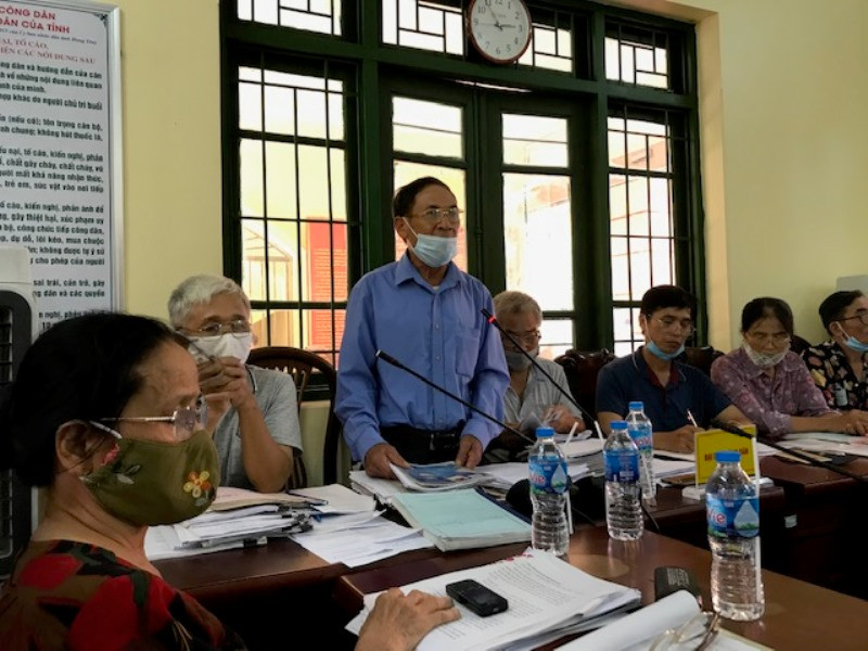 Đại diện công dân ba xã trong vùng dự án Khu đô thị thương mại - du lịch Văn Giang, tỉnh Hưng Yên phản ánh, kiến nghị về việc triển khai dự án. img_0808.jpg -0