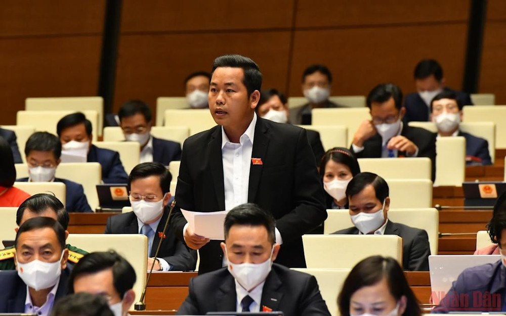 Đại biểu Dương Tấn Quân (Bà Rịa - Vũng Tàu) phát biểu. (Ảnh: LINH NGUYÊN) Đại biểu Quốc hội hiến kế thúc đẩy phục hồi du lịch hậu Covid-19 -0