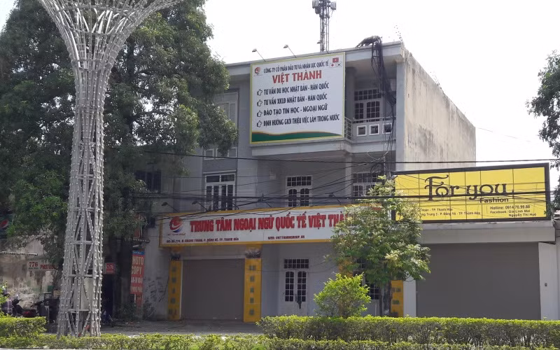 Một trung tâm ngoại ngữ ở phường Đông Vệ, thành phố Thanh Hóa.