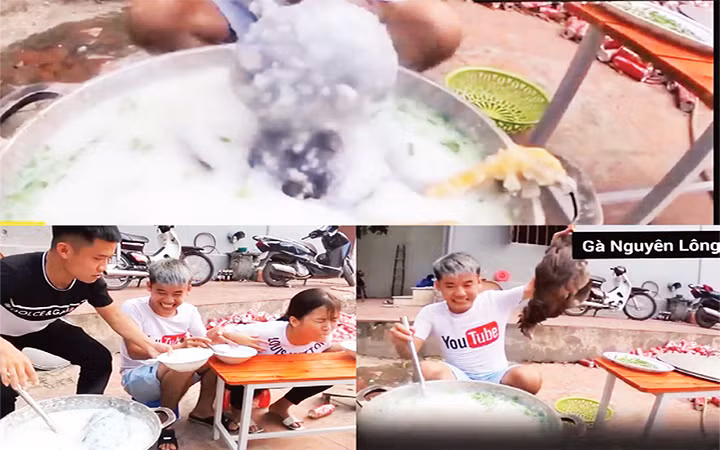 Một số hình ảnh phản cảm của kênh YouTube đã bị xử lý.