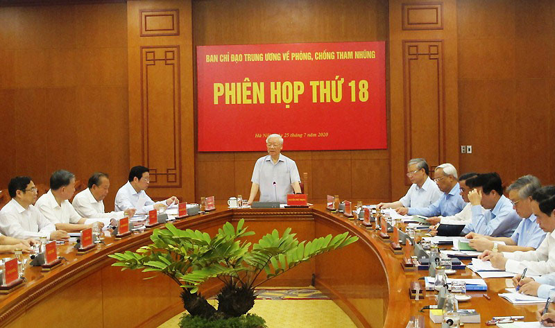 Tổng Bí thư, Chủ tịch nước Nguyễn Phú Trọng phát biểu tại phiên họp.